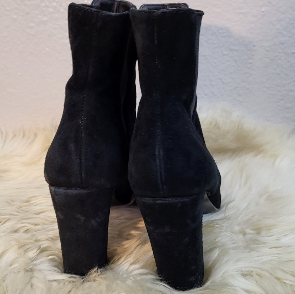 Steve Madden Effect Block Heel Suede Booties - image 6